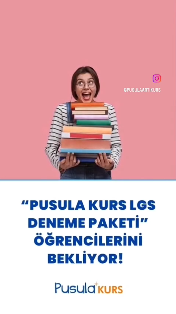 LGS formatına en yakın yayınlar PUSULA KURS DENEME PAKETİNDE!